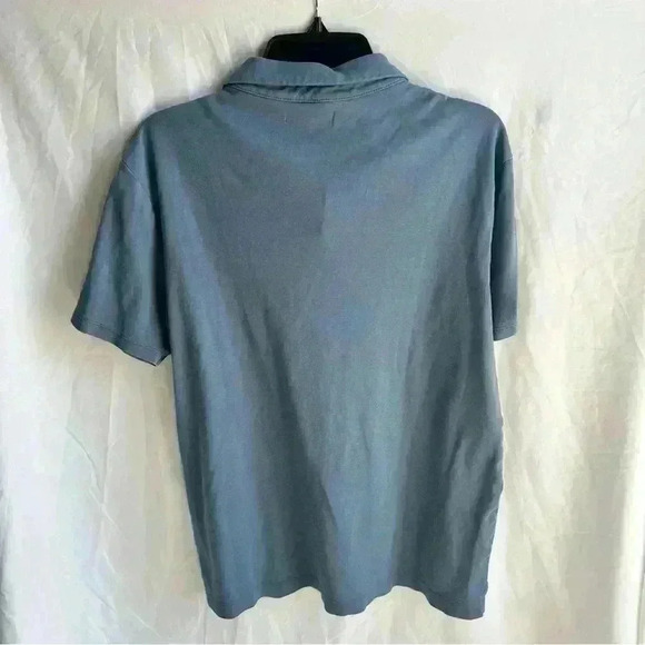 Banana Republic Blue Short Sleeve Polo Shirt Size L - Picture 3 of 3